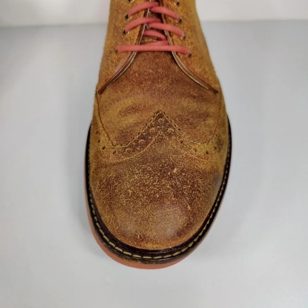 Cole Haan NikeAir Wingtip Oxford  Distressed Leather Lace Up Men's Size 9.5M